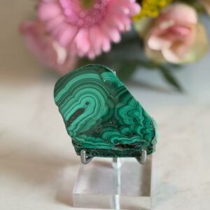 Tranche de Malachite + Support
