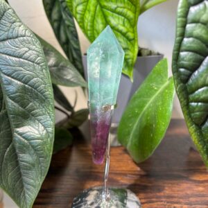 Sceptre Fluorine Verte & Violette, Réactif aux UV + Support
