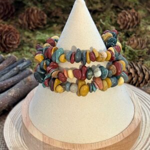 Bracelet Agate Alashan – perles baroques (chips)