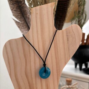 Donut Apatite Bleue + Cordon