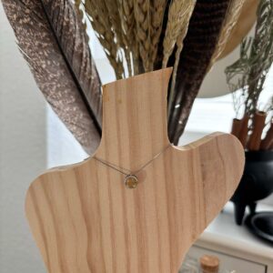 Pendentif Citrine + Chaîne Argent S925 Ajustable