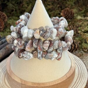 Bracelet Agate Mexicaine – perles baroques (chips)