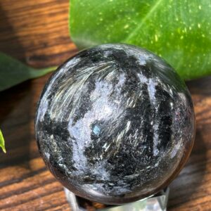 Sphère Astrophyllite (Arfvedsonite) + Support