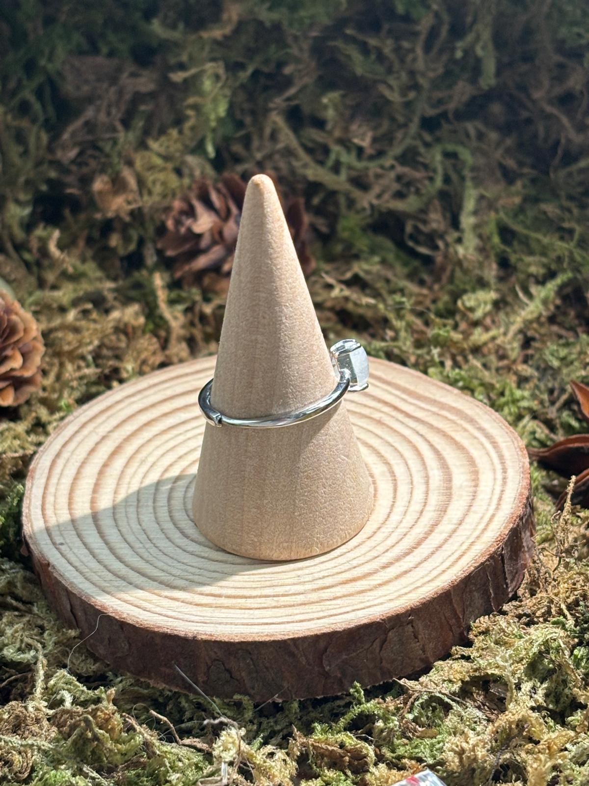 bague pierre de lune - argent S925 2