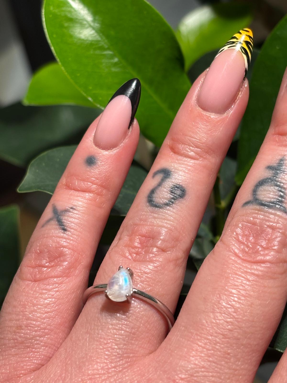 bague pierre de lune - argent S925 3