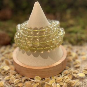 Bracelet Citrine – perles rondes (8 ou 10 mm)