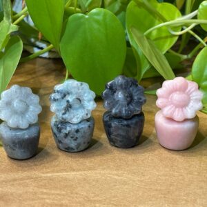 Petit Pot de Fleur – Choisissez votre pierre parmi 4 variétés