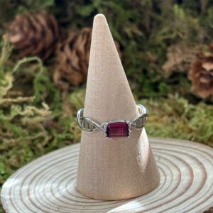 Bague Grenat Violet, Argent S925 (ADN)