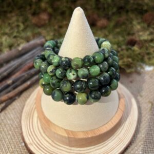 Bracelet Jade du Canada – perles rondes (8 ou 10 mm)