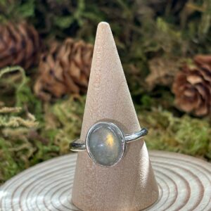 Bague Labradorite Jaune, Argent S925