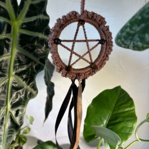 Pentacle du Cœur Sauvage (Œil de Tigre & Pierre de Lave)