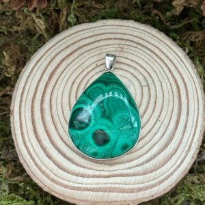 Pendentif Malachite, Argent S925