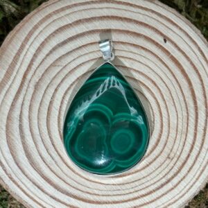 Pendentif Malachite, Argent S925