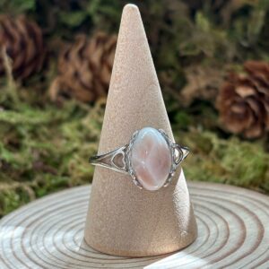 Bague Natrolite (Pink Larimar), Argent S925