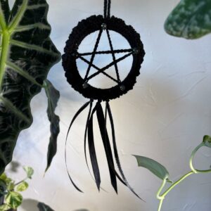 Pentacle Gardien des Ombres (Obsidienne Argentée & Hématite)