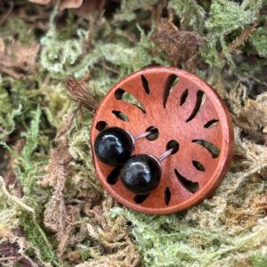 Boucles d’oreilles Obsidienne Dorée, Argent S925