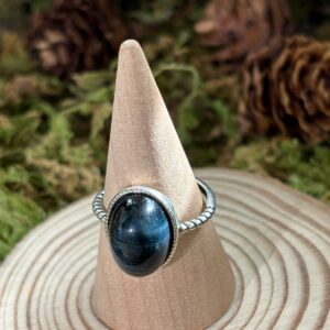 Bague Œil de Faucon, Argent S925