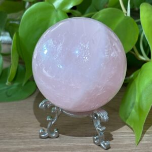 Sphère Quartz Rose + Support