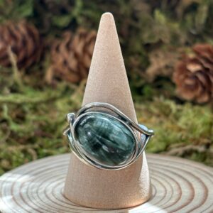 Bague Séraphinite, Argent S925