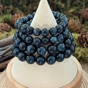 Bracelet Œil de Faucon – perles rondes (8 ou 10 mm)