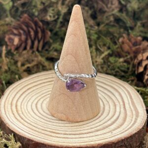 Bague Améthyste, Argent S925 (Serpent)