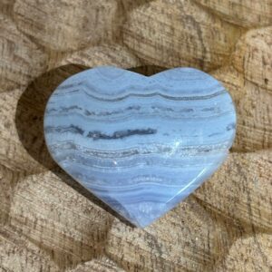 Coeur Agate Blue Lace (Agate Dentelle Bleue)
