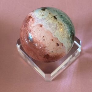 Sphère Jaspe Océan + Support