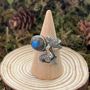 Bague Labradorite, Argent S925 (Sirène)