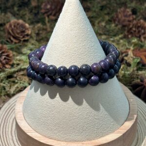 Bracelet Purpurite – perles rondes (8 mm)