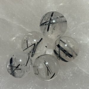 Mini sphère, Quartz Tourmaline