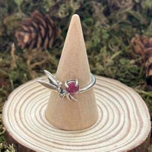 Bague Topaze Rose, Argent S925 (Fée)