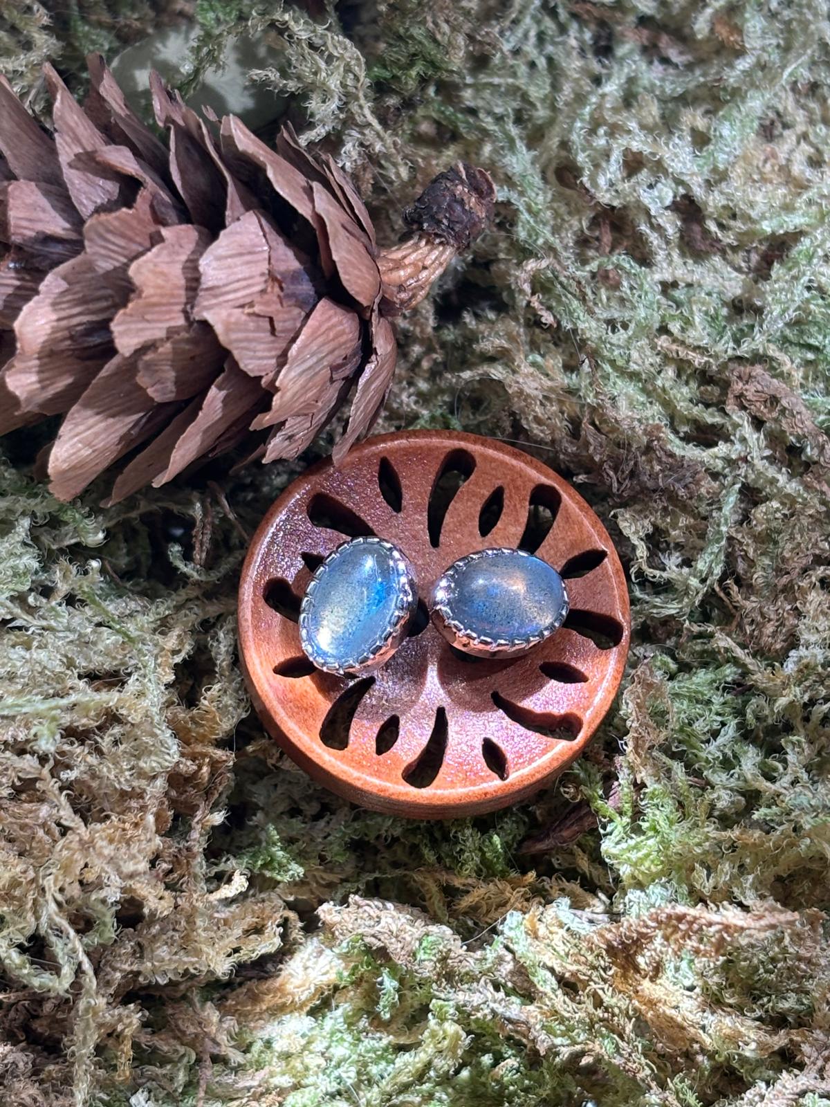 Boucles d'oreilles - Labradorite, Argent S925 1