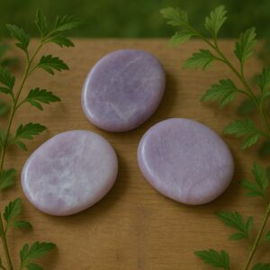 Galet Plat Anti-Stress (Worry Stone) Lépidolite