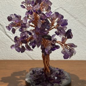 Arbre de Vie en Améthyste (Socle en agate)