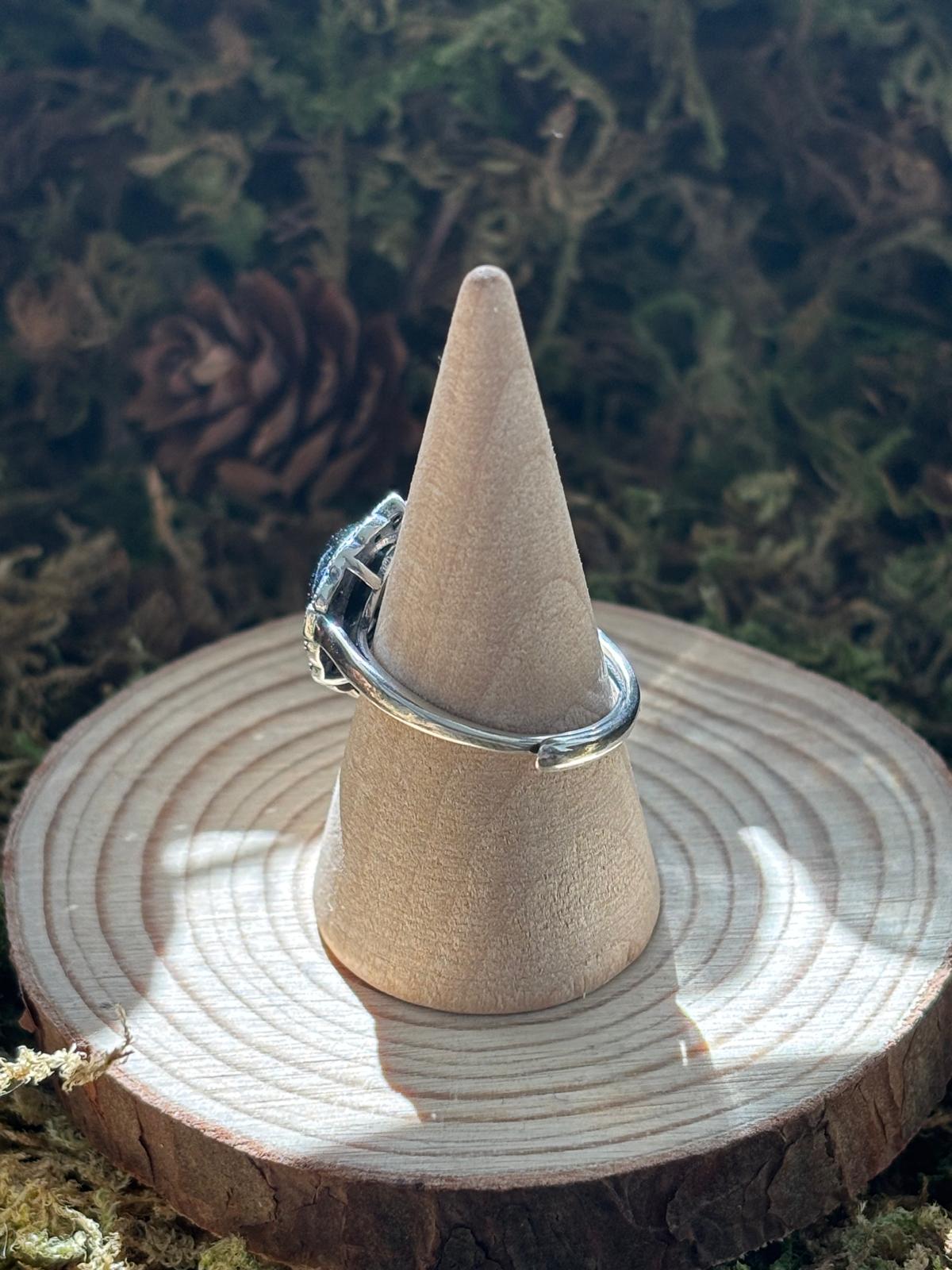 bague tourmaline et spinelle noire 2