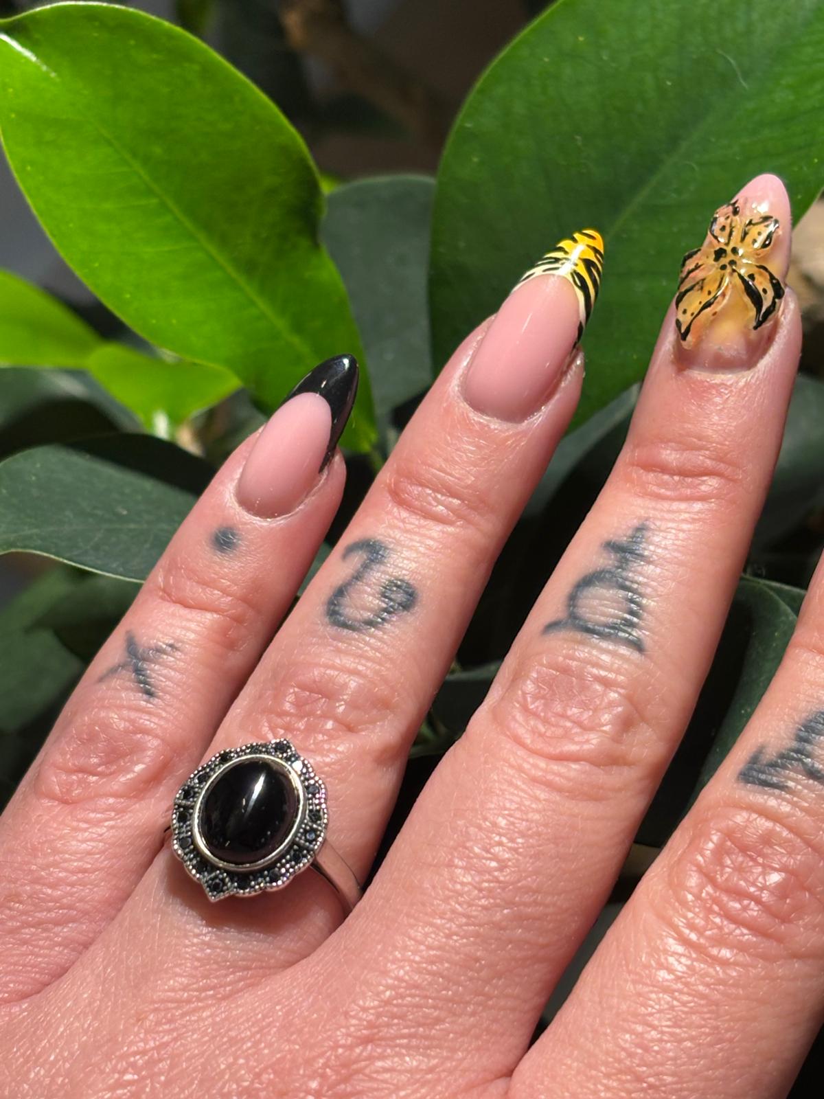 bague tourmaline et spinelle noire 3