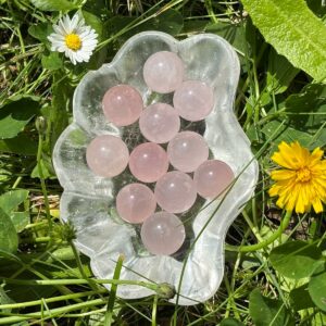 Mini sphère, Quartz Rose (Bille)