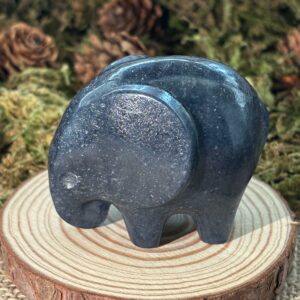 Eléphant, Aventurine Bleue