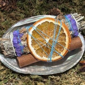 Fagot Solaire – Sauge Blanche, Cannelle, Orange & Fleurs Séchées