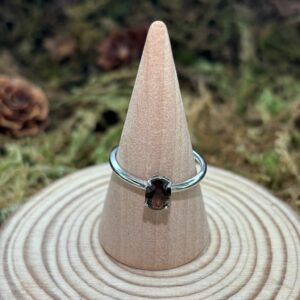 Bague Quartz Fumé, Argent S925