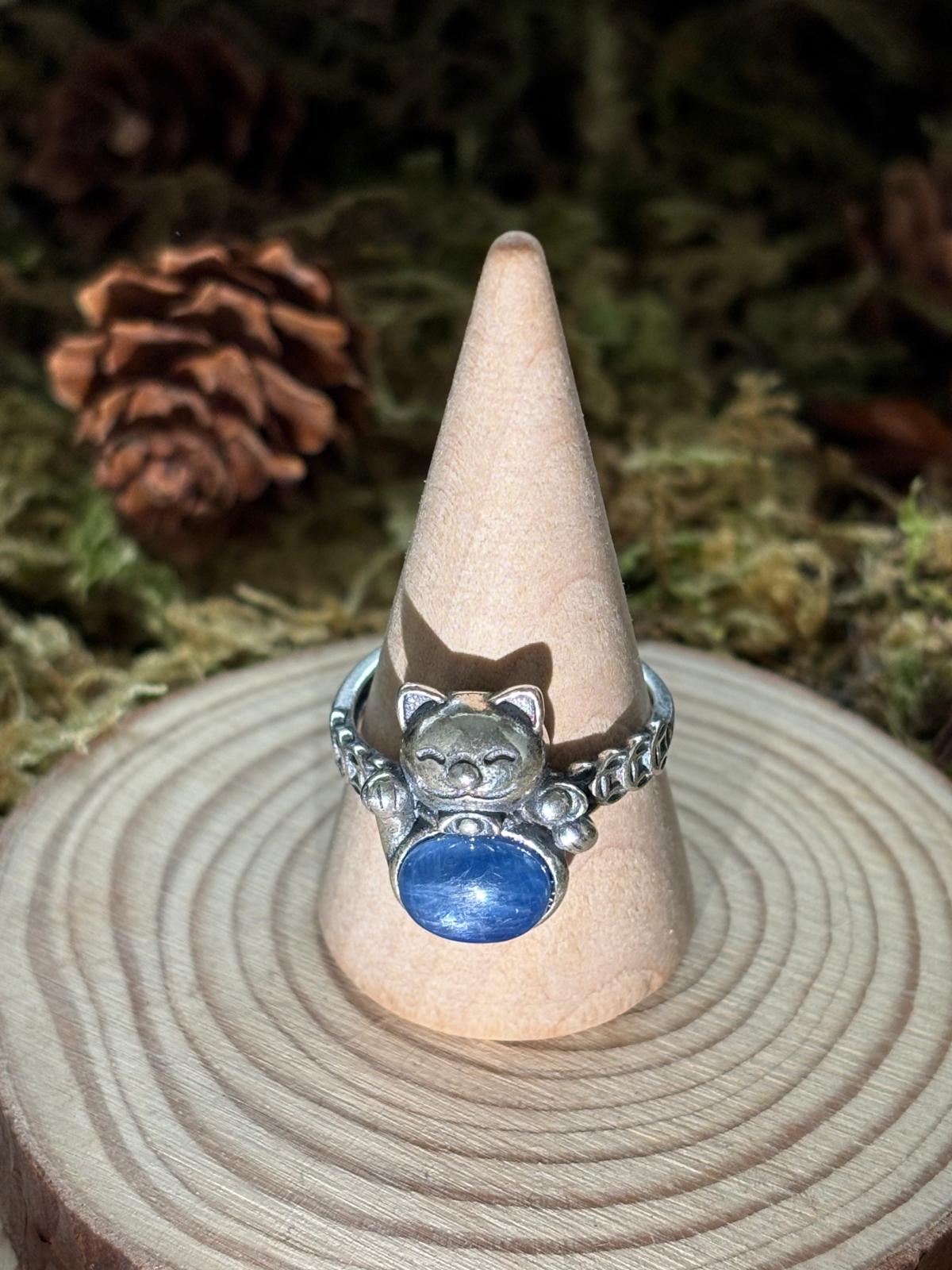 bague-argent-s925-cyanite-maneki-neko-1
