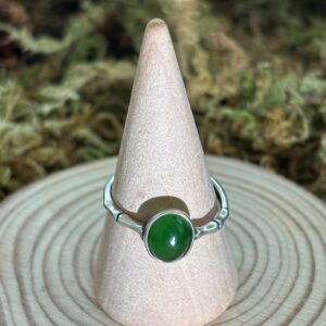 Bague Jade Nephrite, Argent S925