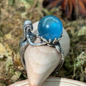 Bague Aigue-Marine, Argent S925 (Sirène)