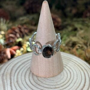 Bague Quartz Fumé, Argent S925