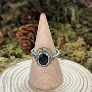 Bague Spinelle Noire, Argent S925