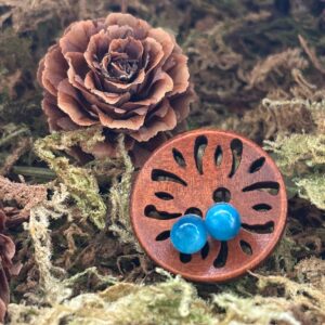 Boucles d’oreilles Apatite Bleue, Argent S925