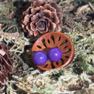 Boucles d'oreilles Lépidolite, Argent S925