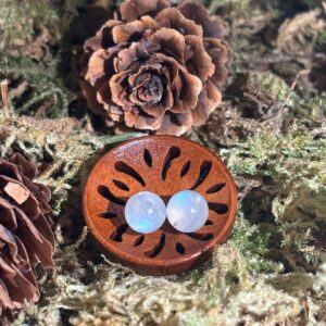 Boucles d’oreilles Pierre de Lune, Argent S925