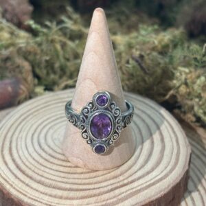 Bague Améthyste, Argent S925 (trio)