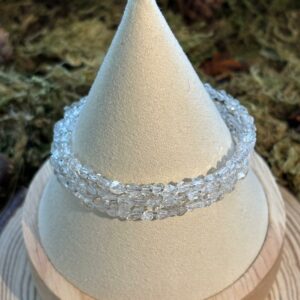 Bracelet Diamant Herkimer – triple enroulé
